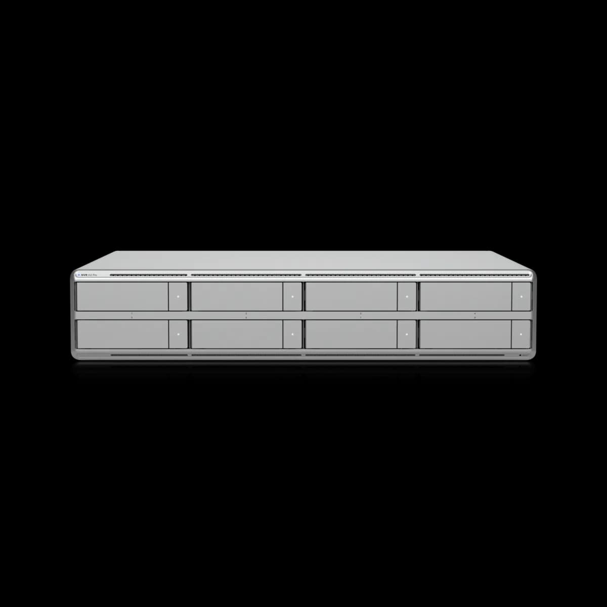 UniFi Network Video Recorder G2 Pro, a 2U rack-mount recorder with eight drive trays