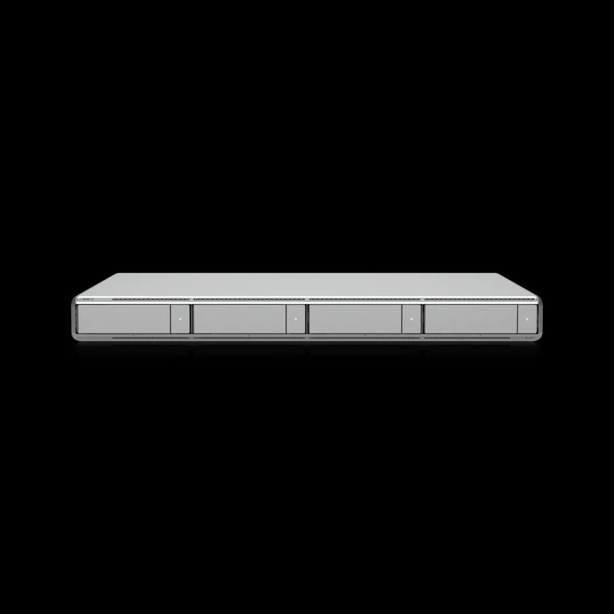 UniFi Network Video Recorder G2, a 1U rack-mount recorder with four drive trays